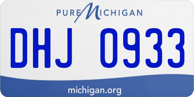 MI license plate DHJ0933