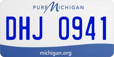 MI license plate DHJ0941