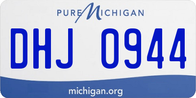 MI license plate DHJ0944