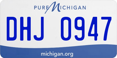 MI license plate DHJ0947