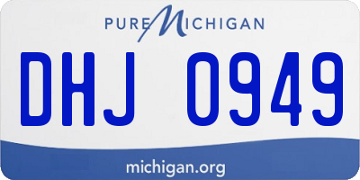 MI license plate DHJ0949