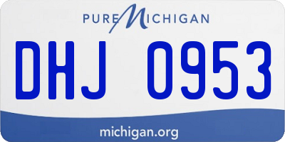 MI license plate DHJ0953