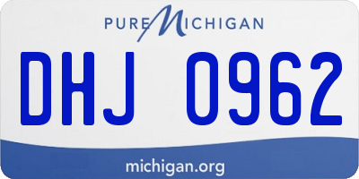MI license plate DHJ0962