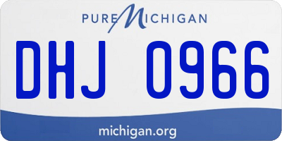 MI license plate DHJ0966