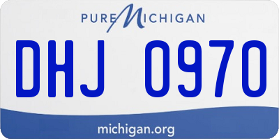 MI license plate DHJ0970