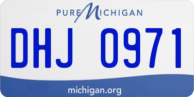 MI license plate DHJ0971