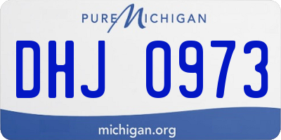 MI license plate DHJ0973