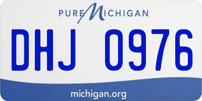 MI license plate DHJ0976
