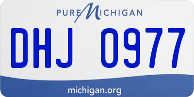 MI license plate DHJ0977