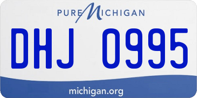 MI license plate DHJ0995