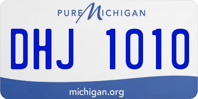 MI license plate DHJ1010