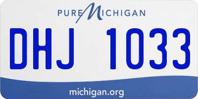 MI license plate DHJ1033
