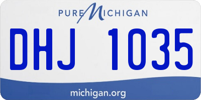 MI license plate DHJ1035