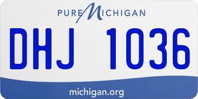 MI license plate DHJ1036