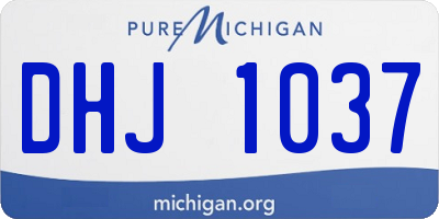 MI license plate DHJ1037