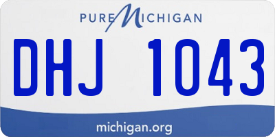 MI license plate DHJ1043