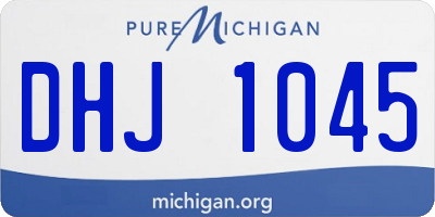 MI license plate DHJ1045
