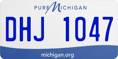 MI license plate DHJ1047