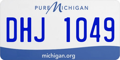 MI license plate DHJ1049