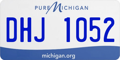MI license plate DHJ1052