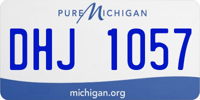 MI license plate DHJ1057