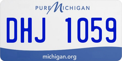MI license plate DHJ1059