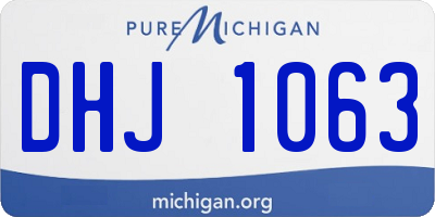 MI license plate DHJ1063