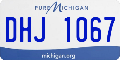 MI license plate DHJ1067