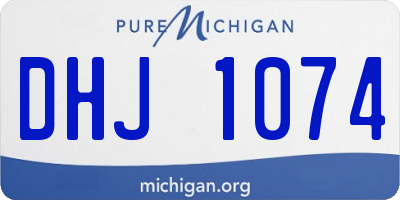 MI license plate DHJ1074