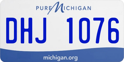 MI license plate DHJ1076