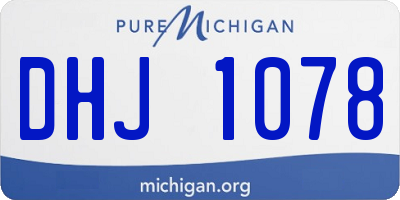 MI license plate DHJ1078