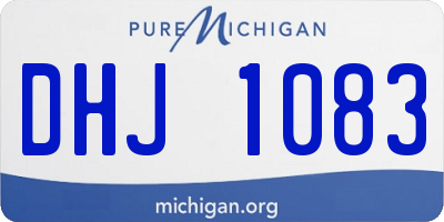 MI license plate DHJ1083
