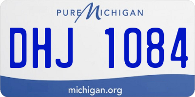 MI license plate DHJ1084
