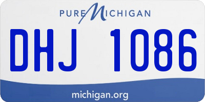 MI license plate DHJ1086