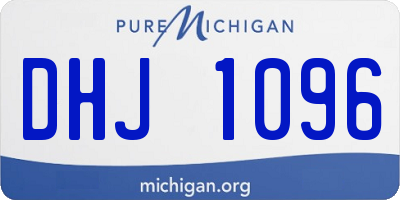 MI license plate DHJ1096