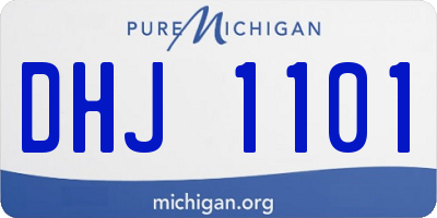 MI license plate DHJ1101