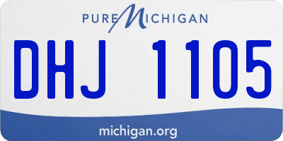 MI license plate DHJ1105