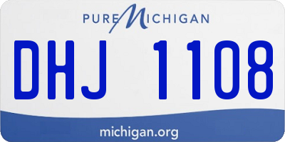 MI license plate DHJ1108