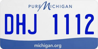 MI license plate DHJ1112