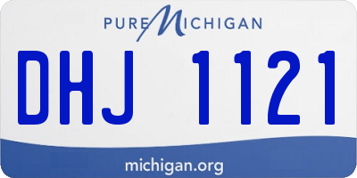 MI license plate DHJ1121