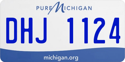 MI license plate DHJ1124