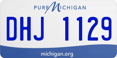 MI license plate DHJ1129