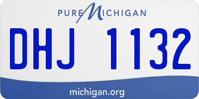 MI license plate DHJ1132