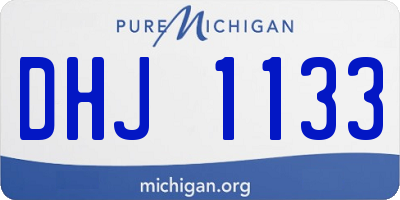 MI license plate DHJ1133