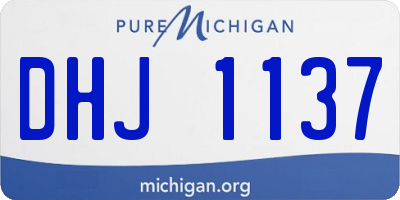 MI license plate DHJ1137