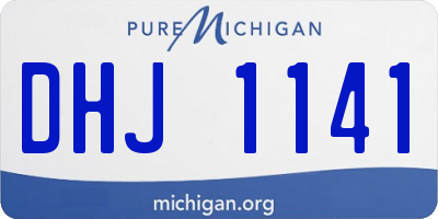 MI license plate DHJ1141