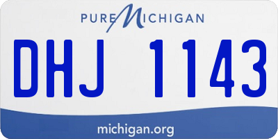 MI license plate DHJ1143