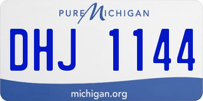 MI license plate DHJ1144