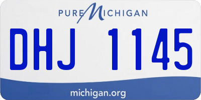 MI license plate DHJ1145