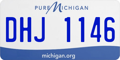 MI license plate DHJ1146